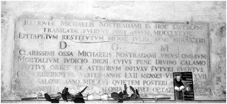 Tombstone of Nostradamus